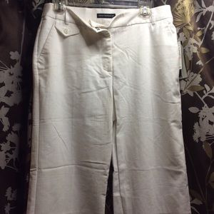 Women’s white linen like trousers